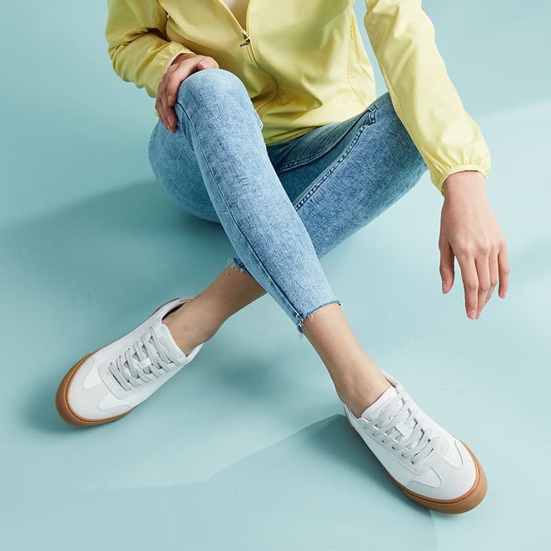 Кроссовки Rockfish German Army, женские низкие кеды, белый/карамельный