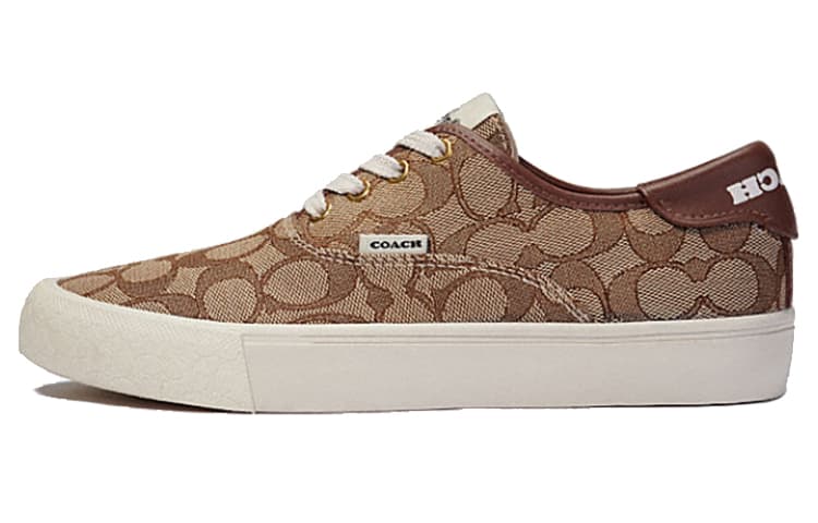 COACH CitySole Low Top Skateboard Shoes Women's Khaki