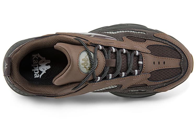 Kappa Износостойкие нескользящие низкие массивные кроссовки с амортизацией, увеличивающие рост, унисекс, темно-коричневые