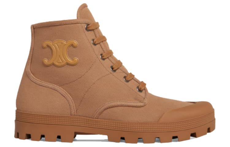 CELINE Patapans Уличные ботинки женские желтовато-коричневые