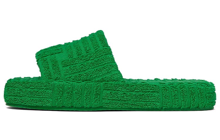 Bottega Veneta Resort Sponge Slide Grass
