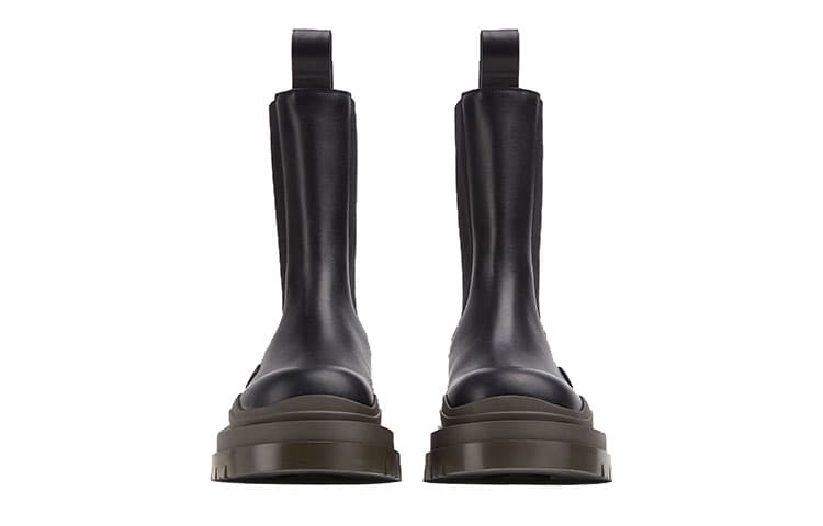 Высокие ботинки Bottega Veneta Tire Boot, черные для кемпинга