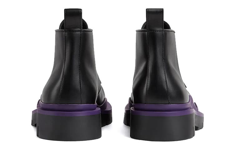 Ботинки для пустыни Bottega Veneta Tire Черный Фиолетовый