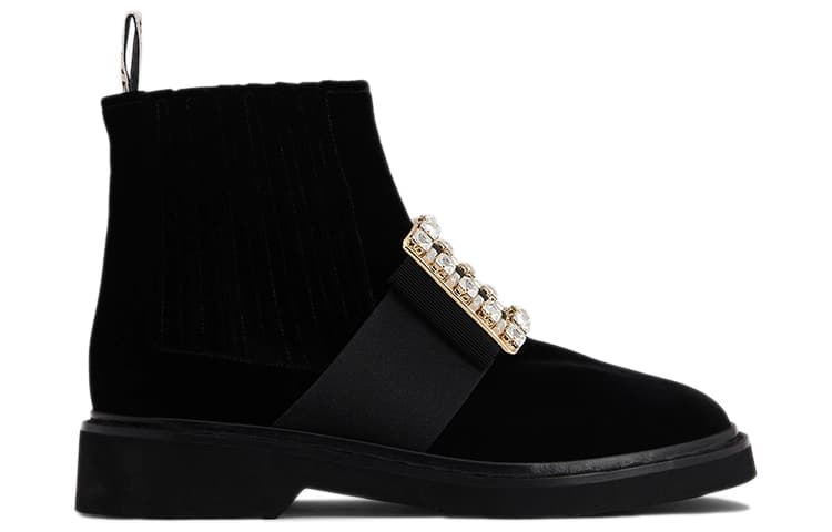 Roger Vivier Viv' Rangers Ботинки Челси женские черные