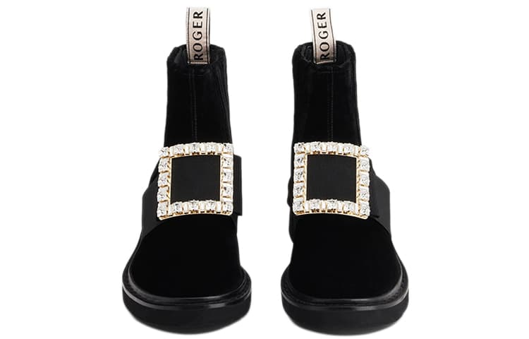 Roger Vivier Viv' Rangers Ботинки Челси женские черные