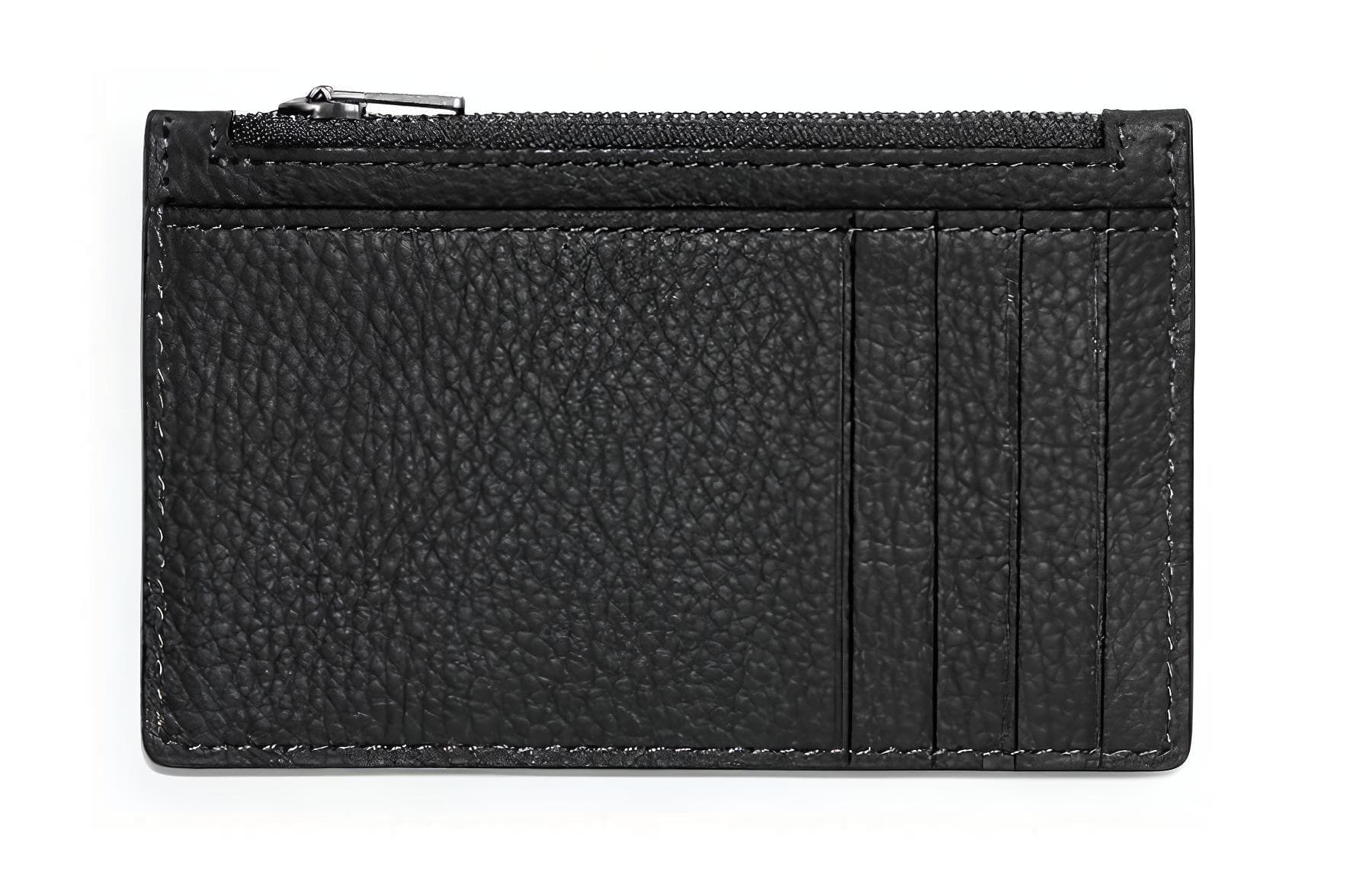 Футляр для карт COACH, текстура гальки, кошелек для монет из коровьей кожи, футляр для карт, унисекс, черный