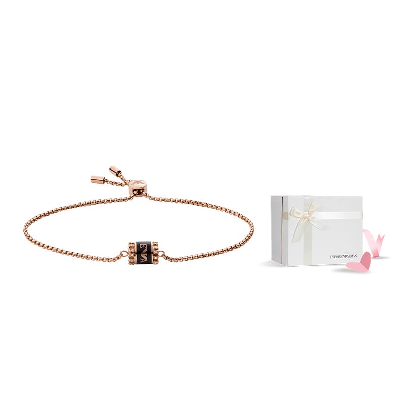 EMPORIO ARMANI Браслеты из нержавеющей стали Женские розовое золото