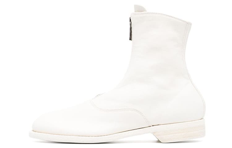 GUIDI Round-toe Leather Boots