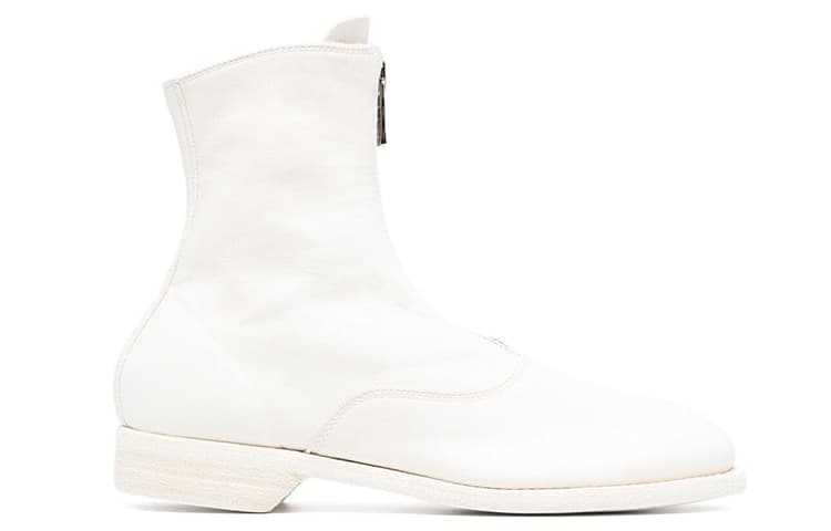 GUIDI Кожаные ботинки с круглым носком