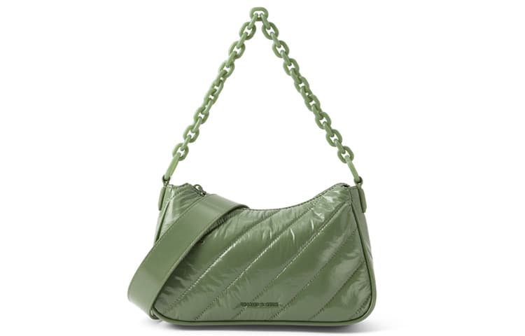 CHARLES&KEITH Тканевая сумка на плечо, женская, маленький размер, разноцветная