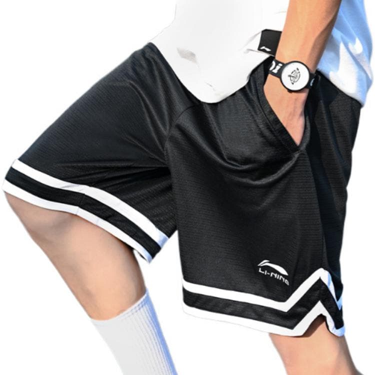 Повседневные шорты мужские черные с подкладкой