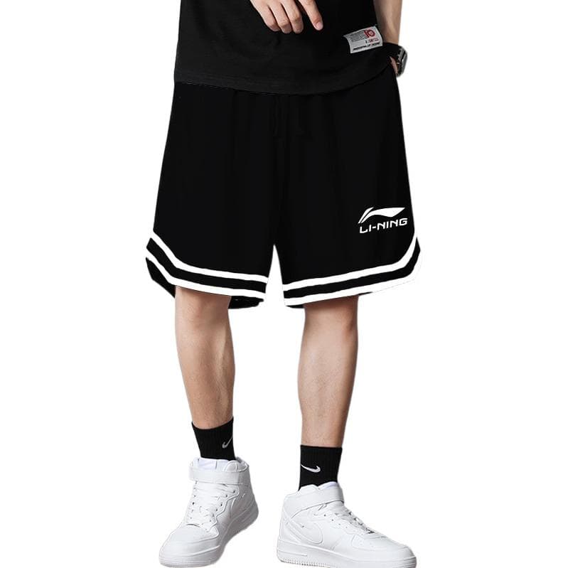 Повседневные шорты мужские черные с подкладкой