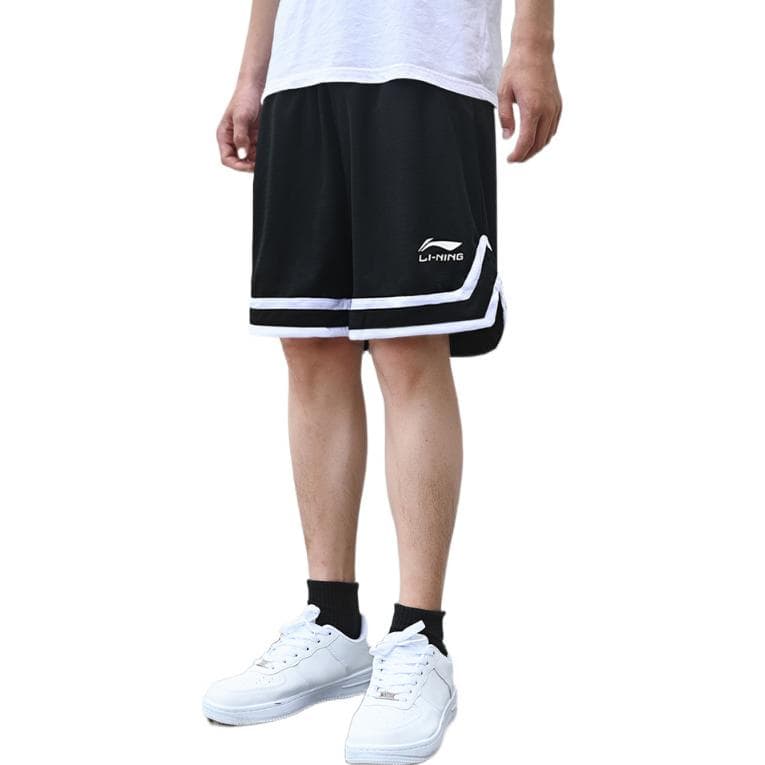 Повседневные шорты мужские черные с подкладкой