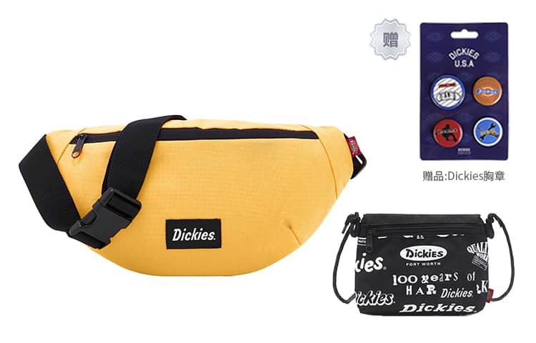 Сумка-слинг из полиэстера Dickies унисекс, желтая