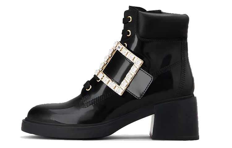 Roger Vivier Viv' Rangers Ankle Boots Women's Black
