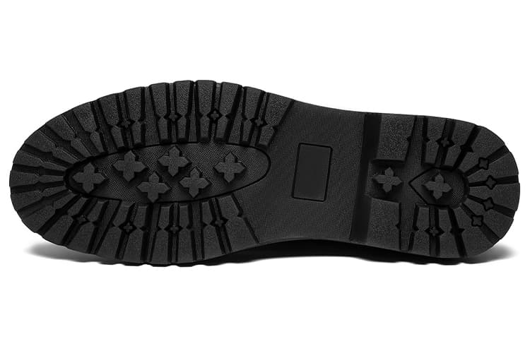 Jeep Повседневная кожаная обувь Мужские низкие кеды Черные