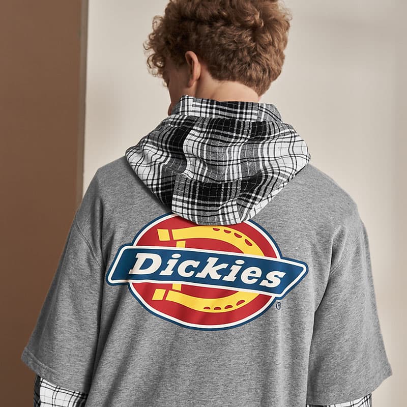 Толстовка Dickies мужская средняя перьевая серая