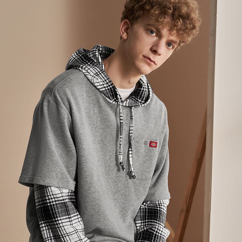 Толстовка Dickies мужская средняя перьевая серая