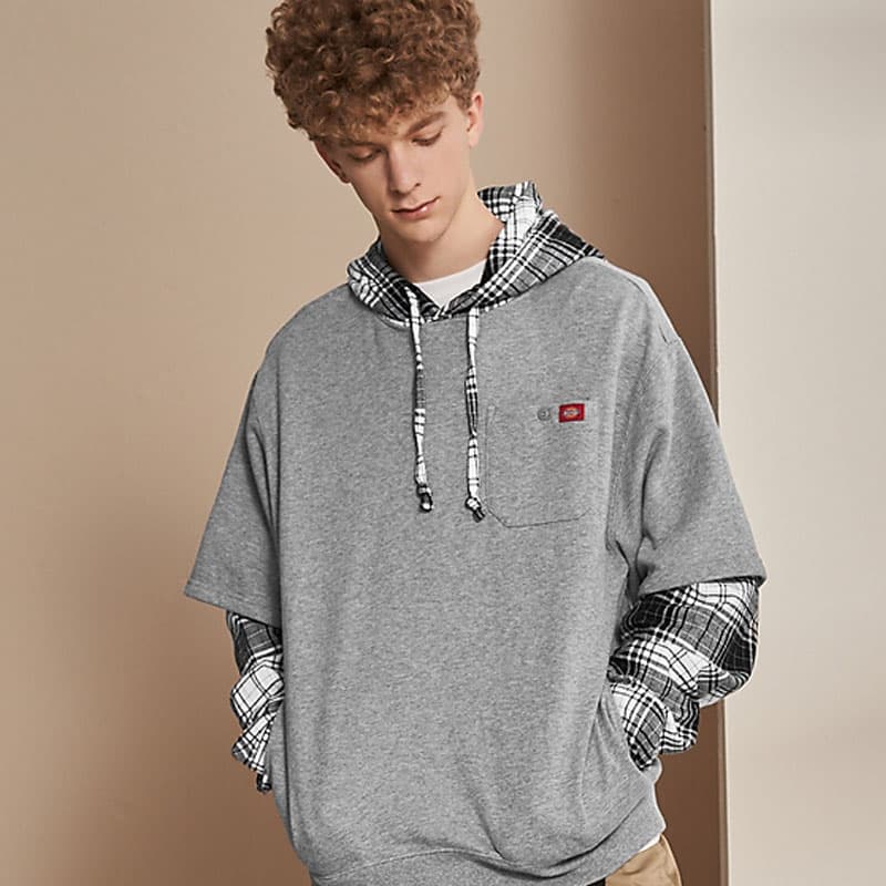 Толстовка Dickies мужская средняя перьевая серая