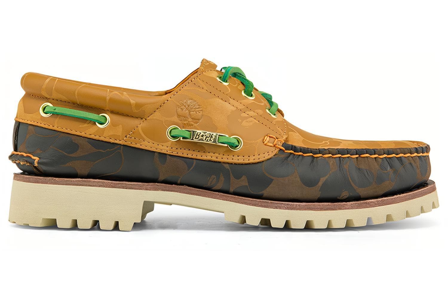 Timberland BAPE X 3-Eye Classic, пшеничный камуфляж
