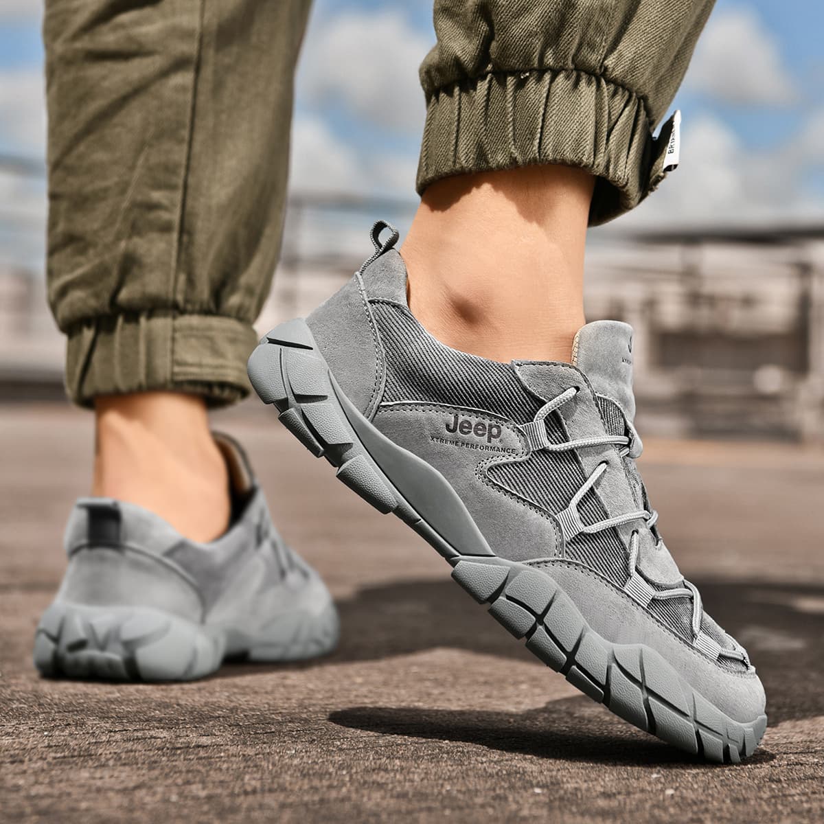Джип-туризм и альпинизм, устойчивая к истиранию, дышащая, легкая уличная обувь с низким берцем, мужская, серая