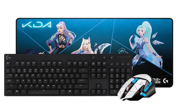 Игровая механическая клавиатура Logitech G610 + G502 K/DA Hero Limited Edition, набор проводной игровой мыши, клавиатуры и мыши