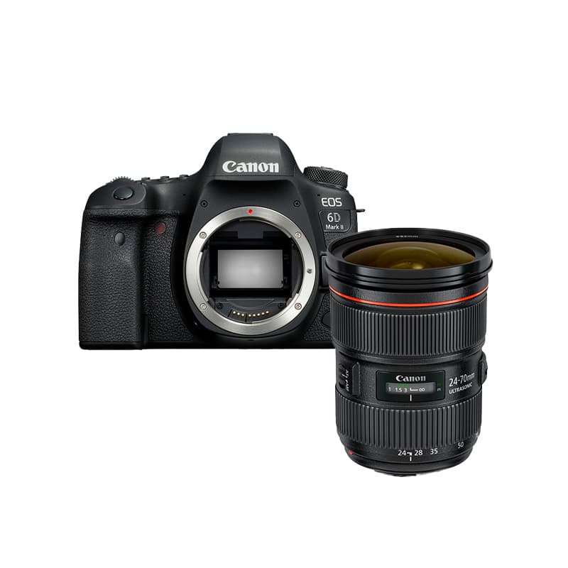 Полнокадровая полнокадровая зеркальная камера Canon EOS 6D Mark II 6D2 L Class 24 105 со стандартным набором объективов