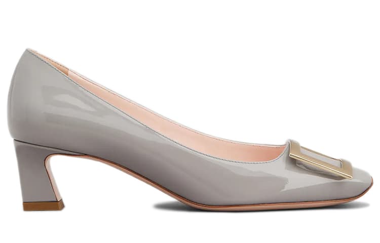 Roger Vivier Trompette Туфли на высоком каблуке 4,5 см, женские, серые