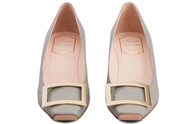 Roger Vivier Trompette Туфли на высоком каблуке 4,5 см, женские, серые