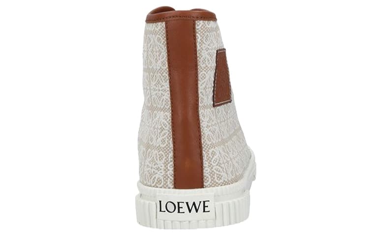 LOEWE Высокие стильные туфли для скейтбординга женские коричневые