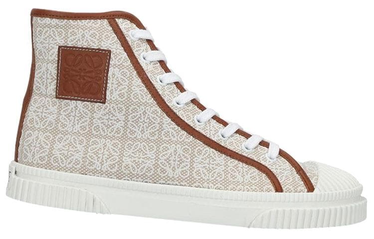 LOEWE Высокие стильные туфли для скейтбординга женские коричневые