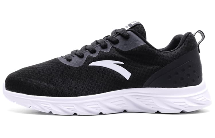 Anta Life Collection Anti-Slip Wear-Resistant Breathable Lightweight Low-Top Sports Casual Shoes Men's Black White