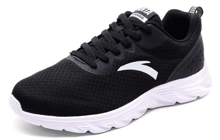 Anta Life Collection, противоскользящая, износостойкая, дышащая, легкая спортивная повседневная обувь с низким берцем, мужская, черный, белый цвет