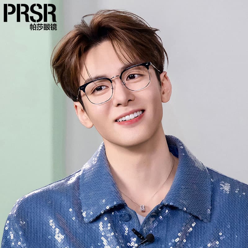 Prsr пластинчатая и металлическая оправа для очков унисекс