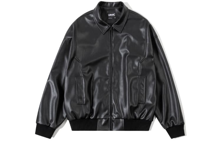 DIMC Leather Jacket Men's Black