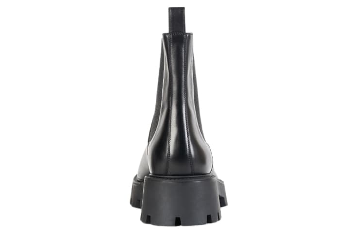Ботинки Balenciaga Rhino 20 мм, черная гладкая телячья кожа