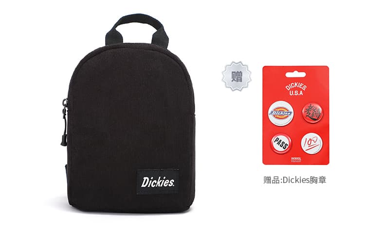 Вельветовый рюкзак Dickies унисекс, черный
