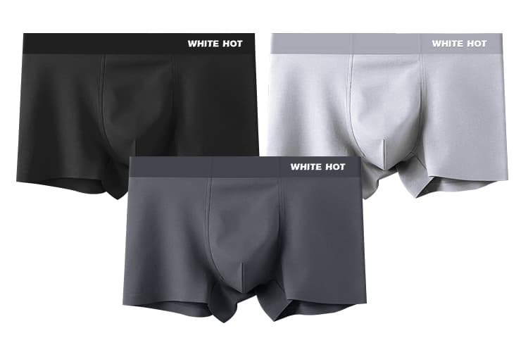 WHITE HOT Men's Boxer Briefs