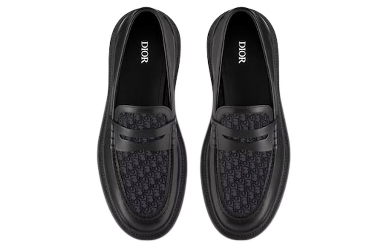 Лоферы DIOR Explorer Черный Жаккардовый цвет DIOR Oblique черного цвета
