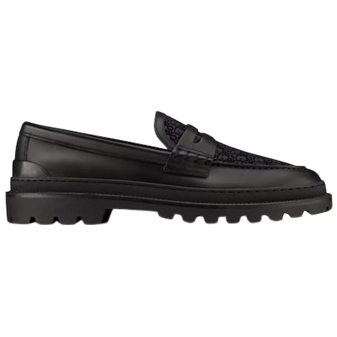 Лоферы DIOR Explorer Черный Жаккардовый цвет DIOR Oblique черного цвета