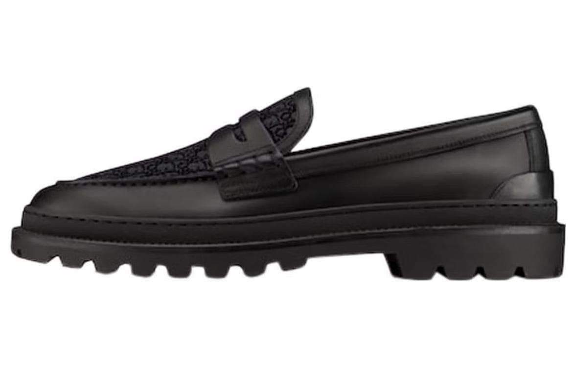 DIOR Explorer Loafer Black Black DIOR Oblique Jacquard