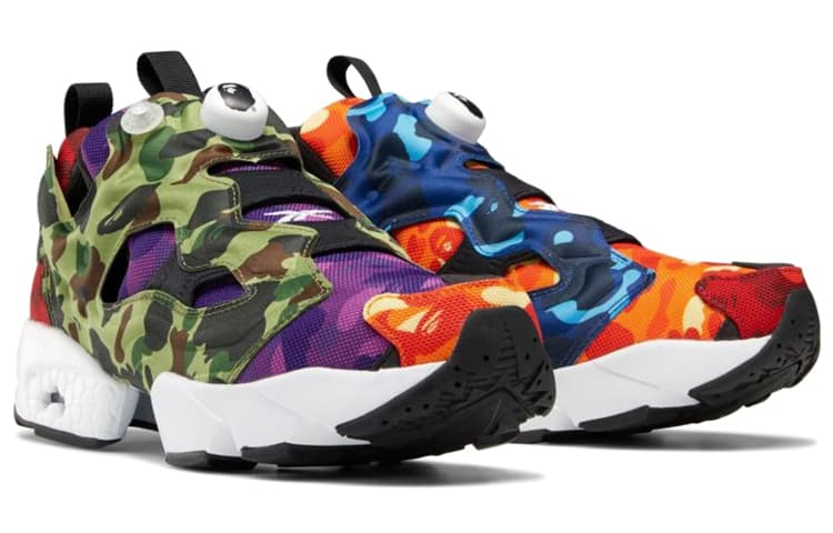 Reebok Bape X Reebok InstaPump Fury Og, мультикамуфляжный