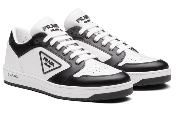 PRADA District Кожа Белый Черный Белый