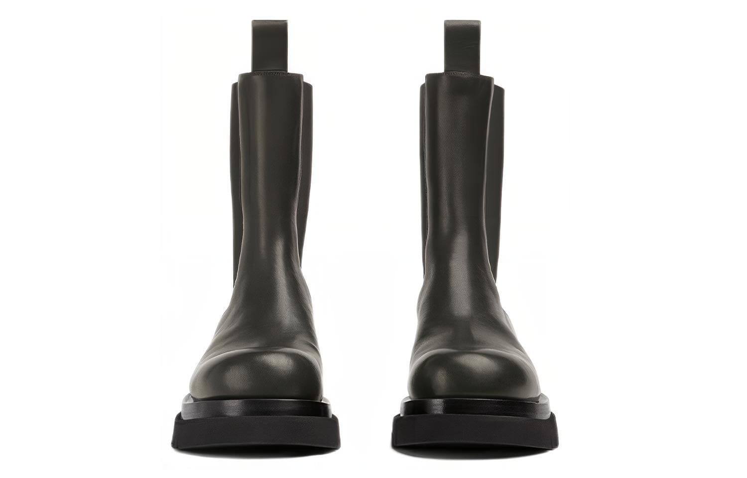 Ботинки Bottega Veneta Lug Boot, зеленые женские