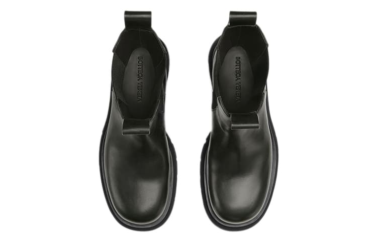 Ботинки Bottega Veneta Lug Boot, зеленые женские