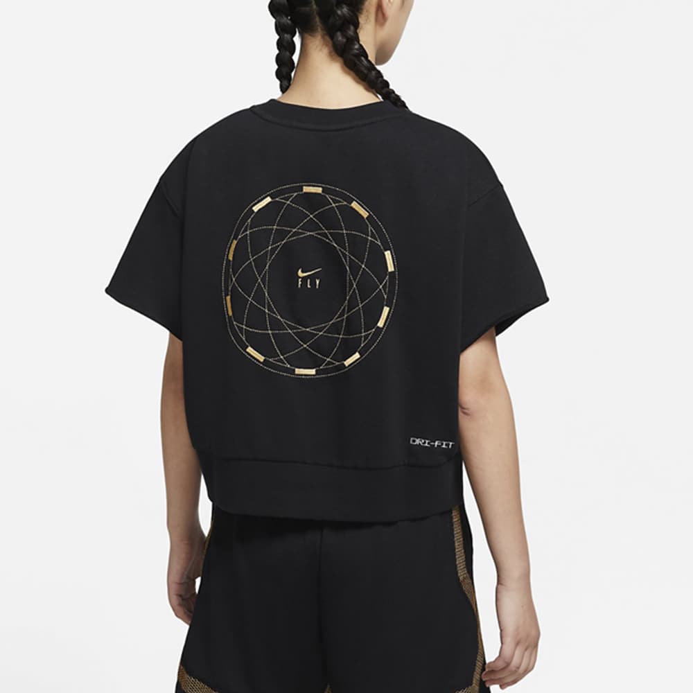 Женские укороченные топы Nike, черные