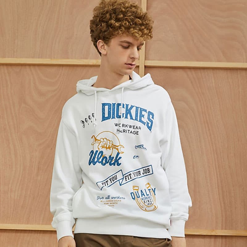 Толстовка Dickies унисекс белая