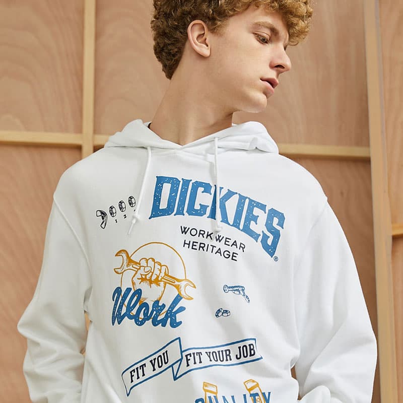 Толстовка Dickies унисекс белая