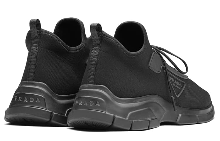 PRADA Низкие повседневные туфли мужские черные