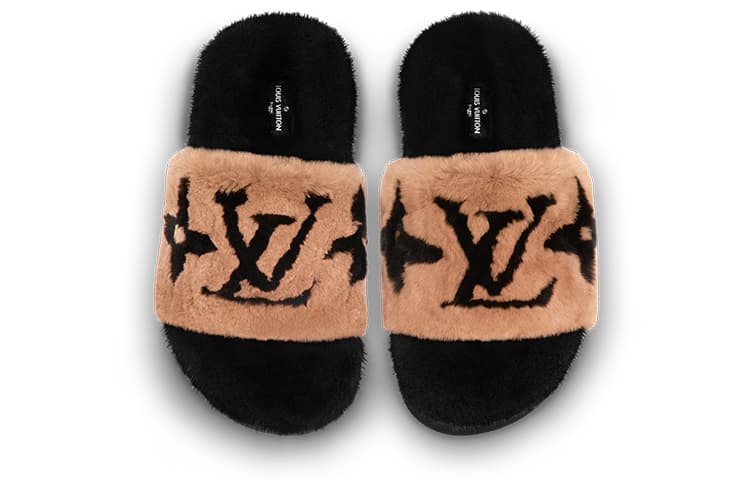 LOUIS VUITTON Pool Pillow Комфортные шлепанцы женские черные коричневые